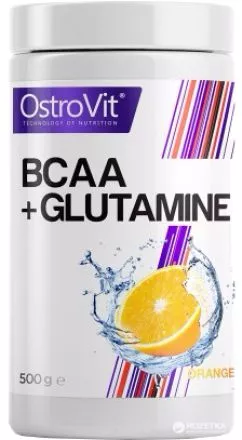 Аминокислота OstroVit BCAA + L-Glutamine 500 г Апельсин (5902232611847)