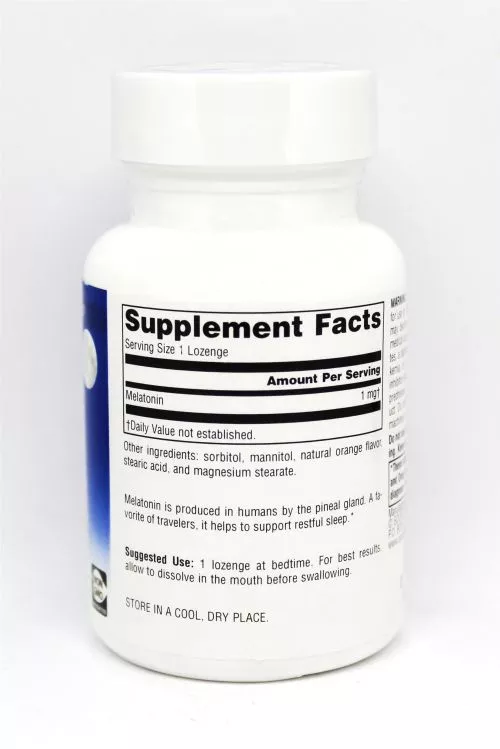 Аминокислота Source Naturals Sleep Science Мелатонин 1 мг Вкус апельсина 100 таблеток для рассасывания (21078007067) - фото №2