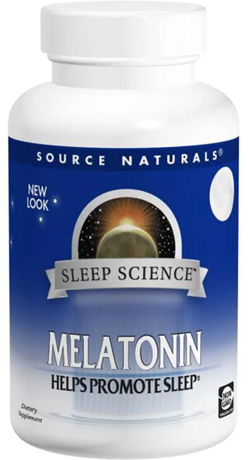 Амінокислота Source Naturals Sleep Science Мелатонін 1 мг Смак апельсина 100 таблеток для розсмоктування (21078007067) - фото №3