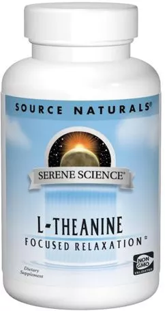 Аминокислота Source Naturals Serene Science Теанин 200 мг 60 капсул (21078016465)