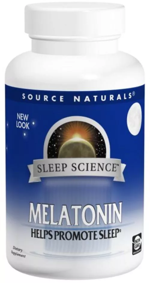 Амінокислота Source Naturals Sleep Science Мелатонін 1 мг 200 таблеток (21078007203) - фото №3