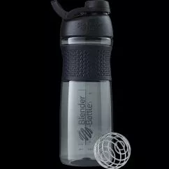 Спортивна пляшка-шейкер BlenderBottle SportMixer з кулькою Twist 820 мл Чорна (Twist 28oz Black)