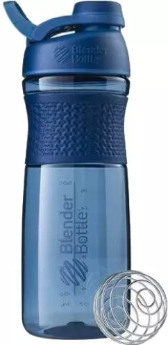 Спортивна пляшка-шейкер BlenderBottle SportMixer з кулькою Twist 820 мл Синя (Twist 28oz Navy)
