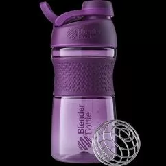 Спортивна пляшка-шейкер BlenderBottle SportMixer з кулькою Twist 590 мл Сливова (Twist 20oz Plum)