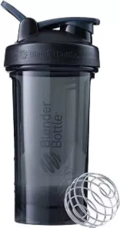 Спортивна пляшка-шейкер BlenderBottle Pro24 Tritan з кулькою 710 мл Чорна (Pro24 Black)