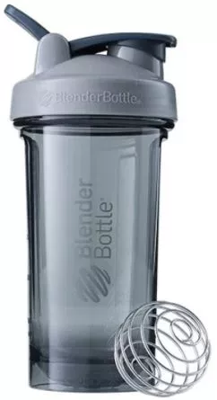 Спортивна пляшка-шейкер BlenderBottle Pro24 Tritan з кулькою 710 мл Сіра (Pro24 Grey)