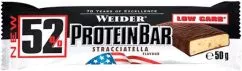 Протеиновый батончик Weider 52% Protein bar 50 г Stracciatella (4044782306574)