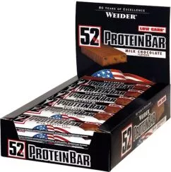 Протеиновый батончик Weider 52% Protein bar 50 г Milk Chocolate 24 шт. (4044782906903)