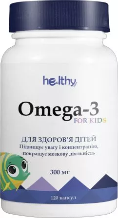 Жирні кислоти Healthy Nation Омега-3 Дитячі 300 мг №120 (4820210900145)