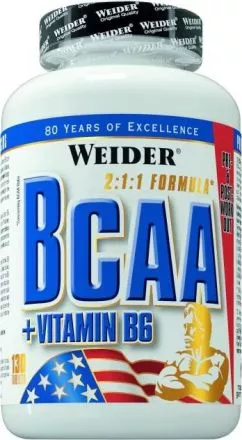 Амінокислота Weider BCAA 2:1:1 130 таблеток (4044782316115)