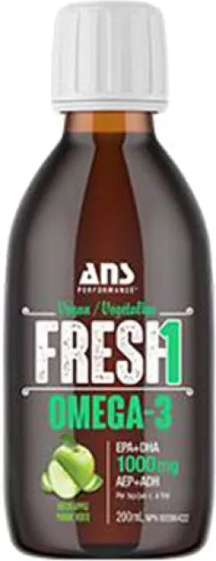 Жирні кислоти ANS Performance Fresh Веганська Омега-3 200 мл зі смаком Зелене яблуко (659153876248)