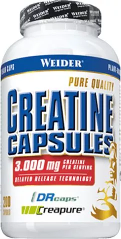 Креатин Weider Pure Creatine Caps 200 капсул (4044782317617)
