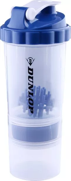 Шейкер Dunlop Fitness shaker bottle 550 мл Синій (D35847-b)