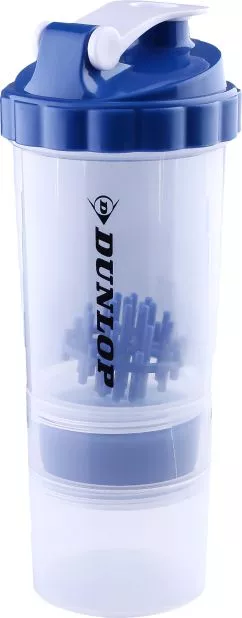 Шейкер Dunlop Fitness shaker bottle 550 мл Синий (D35847-b)