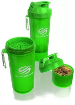 Шейкер спортивный SmartShake Slim 500 мл Neon Green (7350057182079)