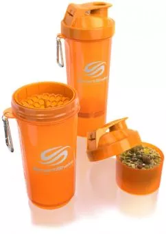 Шейкер спортивный SmartShake Slim 500 мл Neon Orange (7350057182093)