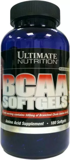 Амінокислота Ultimate Nutrition BCAA Softgels 180 капсул (099071004062)