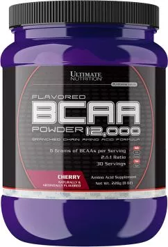 Амінокислота Ultimate Nutrition BCAA powder 228 г Cherry (099071014412)