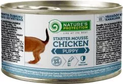 Вологий корм для цуценят Nature's Protection Puppy Starter Mousse Chicken 200 г (KIK45514) (4771317455147)