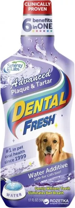 Рідина SynergyLabs Dental Fresh Advanced від зубного нальоту і запаху з пащі собак і кішок 503 мл (736990000170)