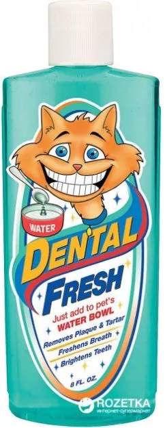 Жидкость SynergyLabs Dental Fresh Cat от зубного налета и запаха из пасти для кошек 237 мл (736990000101)