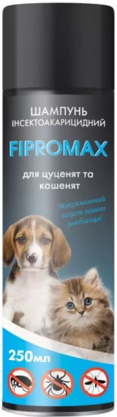 FIPROMAX Шампунь для котят и щенков против блох с пропоксуром 250 мл