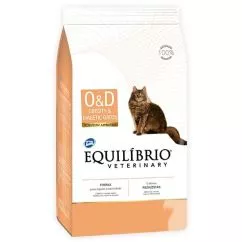 Лікувальний корм для котів Equilibrio Veterinary Cat Obesity & Diabetic при Ожирінні і Діабеті 500 г (7896588953646)