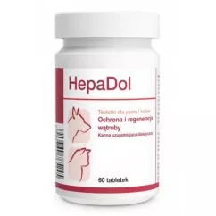 Таблетки Dolfos HepaDol для захисту та відновлення печінки для собак і кішок, 60 табл. (982-60)