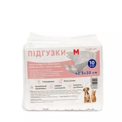 Підгузки Magic Pet для щоденного використання для собак та кішок для сук L 52х32 см 10шт (6940528286637)
