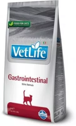 Сухий лікувальний корм для котів Farmina Vet Life Gastrointestinal дієт. харчування, при захворюванні ШКТ, 400 г (8010276025197)