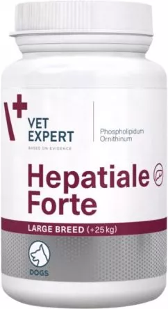 Харчова добавка VetExpert Hepatiale Forte Large Breed для підтримання та захисту функцій печінки у собак великих порід 40 таблеток (5907752658464)