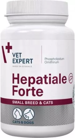 VetExpert Hepatiale Forte Small breed & cats для підтримки та захисту функцій печінки у котів малих 