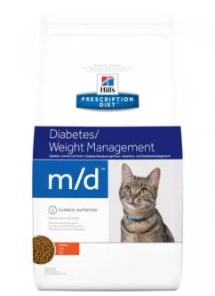 Лікувальний корм для кішок при цукровому діабеті ожирінні Hill's Prescription Diet Feline m/d з куркою 1.5 кг (052742868509)