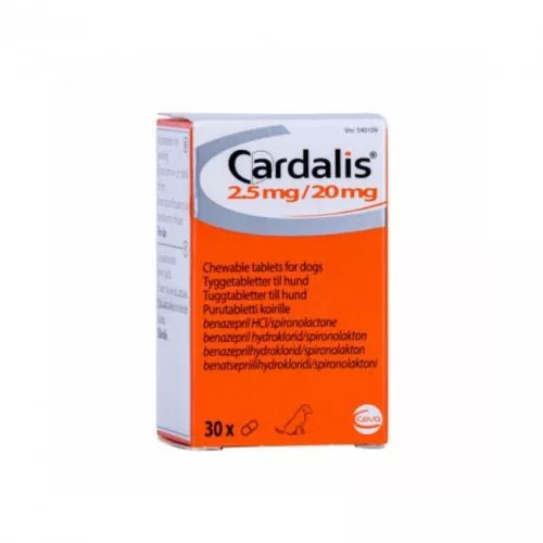 Таблетки для собак Ceva Кардаліс 2,5 мг/20 мг 30 таблеток (3411112027958) - фото №3