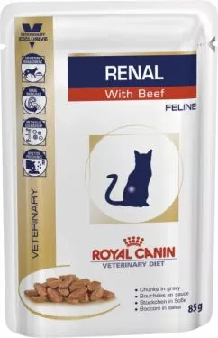 Консерва для взрослых кошек Royal Canin Renal beef пауч говядина 85 г (4031001)