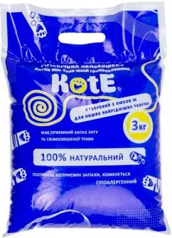 Наполнитель еревяно-травяной гигиенический для кошачьих туалетов KotE 3 кг W.G-3 (4820267420177)