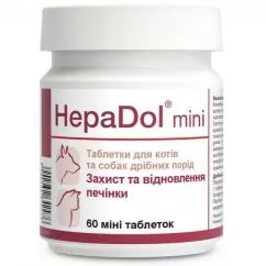 Таблетки для захисту й регенерації печінки Dolfos HepaDol mini 60 шт (5902232642476)