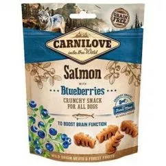 Carnilove Dog Crunchy Snack Salmon with Blueberries Лакомство с лососем и черникой для собак 200 г