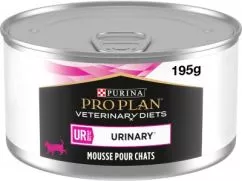 Вологий дієтичний корм для дорослих котів Pro Plan Veterinary Diets UR ST/OX Urinary для розчинення та зниження утворення струвітних каменів 195 г (844529009...