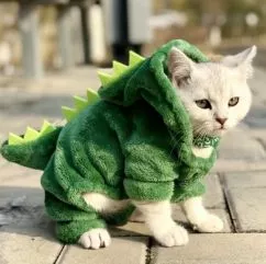 Одежда для домашних животных RESTEQ, костюм динозавра для кошек, размер L (VA-1117663790)