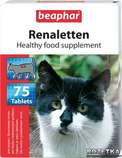 Beaphar Renaletten для котів із захворюваннями нирок 75 таблеток