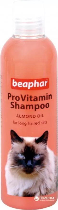 Шампунь Beaphar Pro Vitamin Shampoo Pink/Anti Tangle for Cats для длинношерстных кошек 250 мл (18239) (8711231182398) (8711231182398)