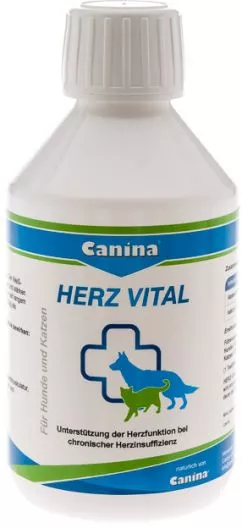 Профілактика захворювань і підтримка серця собак і котів Canina Herz-Vital 250 мл (4027565112050)