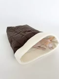 Спальний мішок для кішок і собак Cat Melman коричневий (100025)