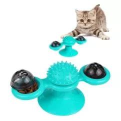 Bronzedog PetFun Карусель з котячою м'ятою та світлодіодною кулькою 16 х 8 см іграшка для котів