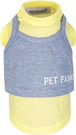 Борцовка Pet Fashion Denim M Желтая с синим (4823082424825)