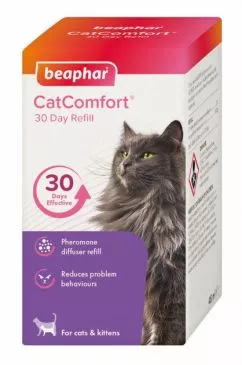 Змінний блок для дифузора Beaphar CatComfort Calming Recharge з феромонами для котів 48 мл (17117)