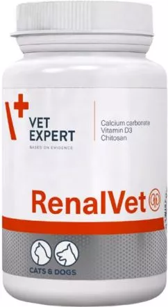 VetExpert RenalVet препарат для поддержания функций почек у котов и собак 60 капсул
