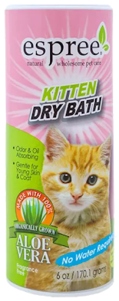 Шампунь Espree Kitten Dry Bath сухий шампунь для кошенят 177 мл (E01625)