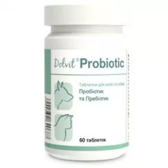 Таблетки Dolfos Dolvit Probiotic для кошек и собак 60 таблеток (64068)